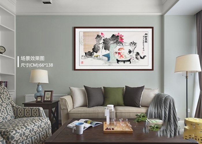 客厅沙发背景墙适合挂什么画挂一幅花鸟画品味真高 社会新闻 华夏企讯网