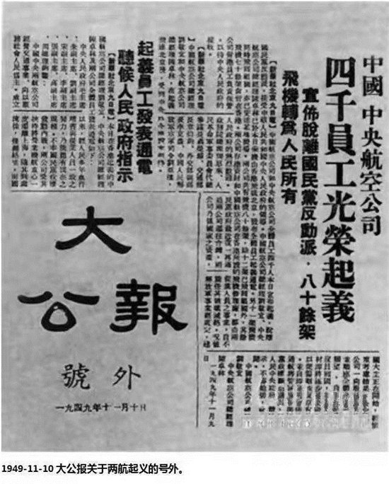 中国民航出版社出版《历史永恒》――纪念＂两航＂起义七十周年