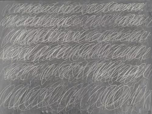 49亿元人民币塞·汤伯利《黑板》还有下面这幅但据说这位艺术家的画