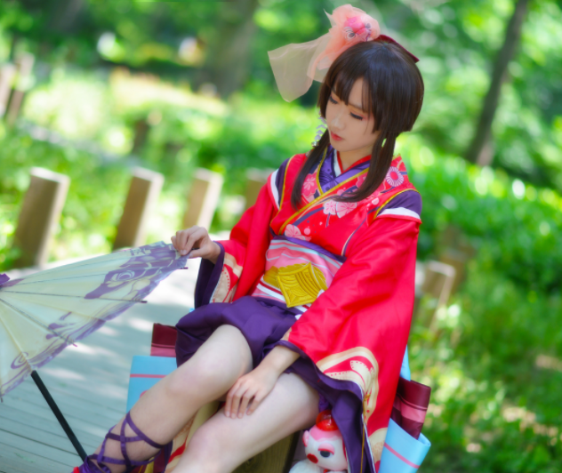 陰陽師手遊神樂cosplay,可愛迷人的小姐姐