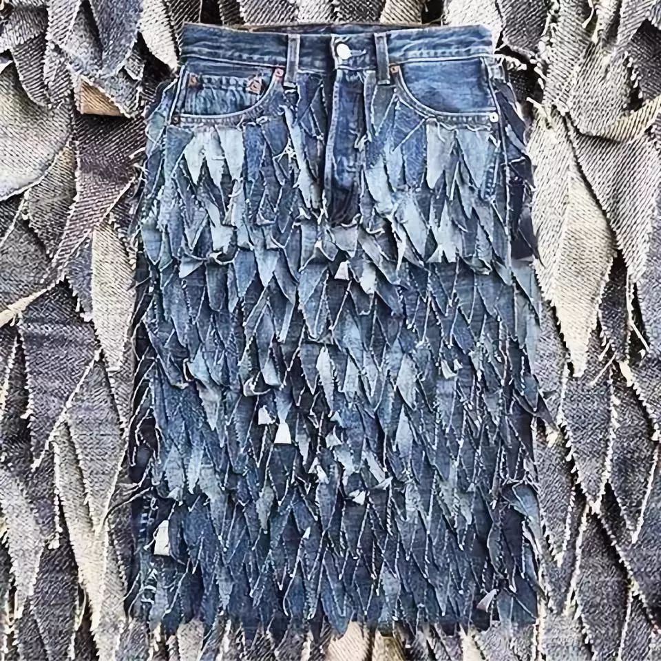 破烂牛仔创意丹宁的面料肌理再造设计
