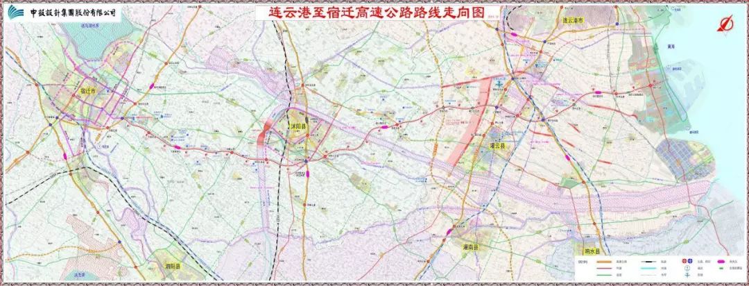 宿连高速走向线路图图片