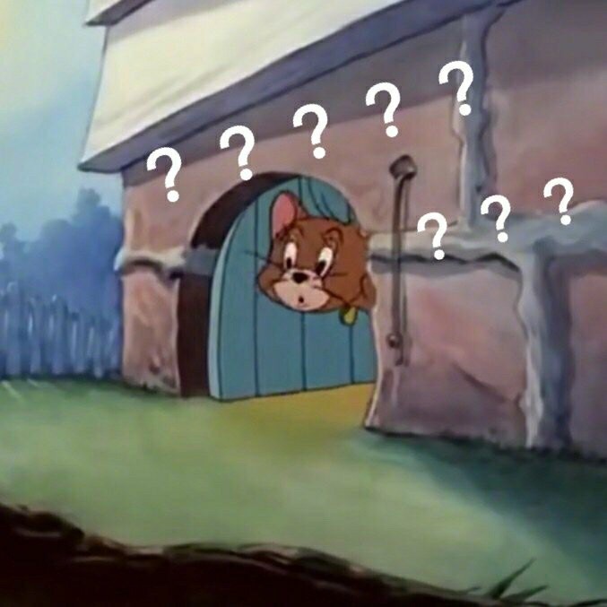 猫和老鼠疑问表情_问号