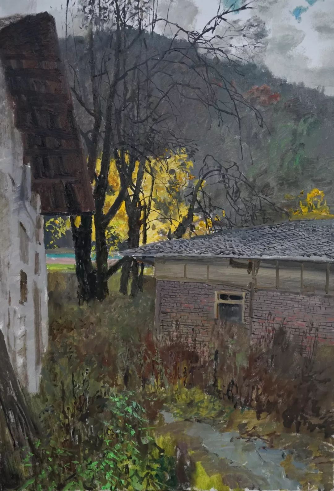 3》100x70(cm)布面油画东梨村写生记《东梨村秋色no.