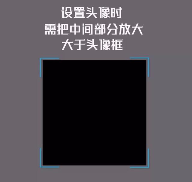 透明頭像的話,乍一看還以為是黑色的,把中間部分一直放大,放大,放大