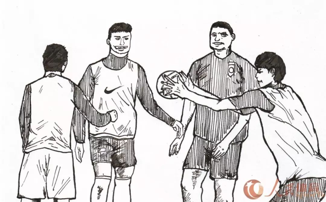 【漫画】中国足球的"差强人意"之年_武磊