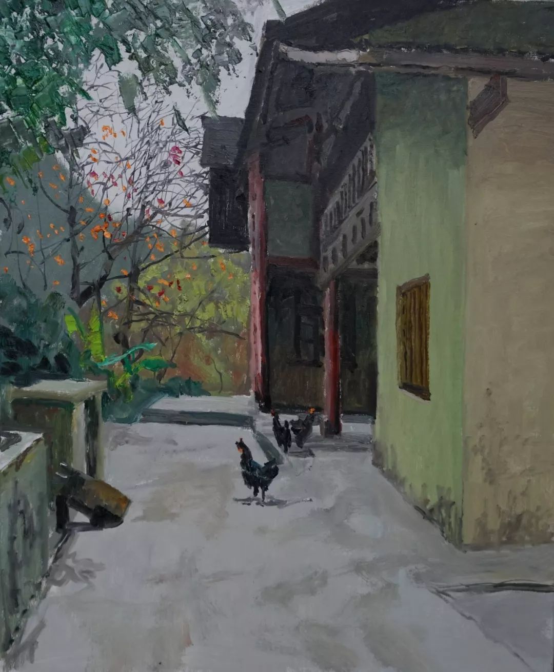 《东梨村秋色no.16》100x70(cm)布面油画完