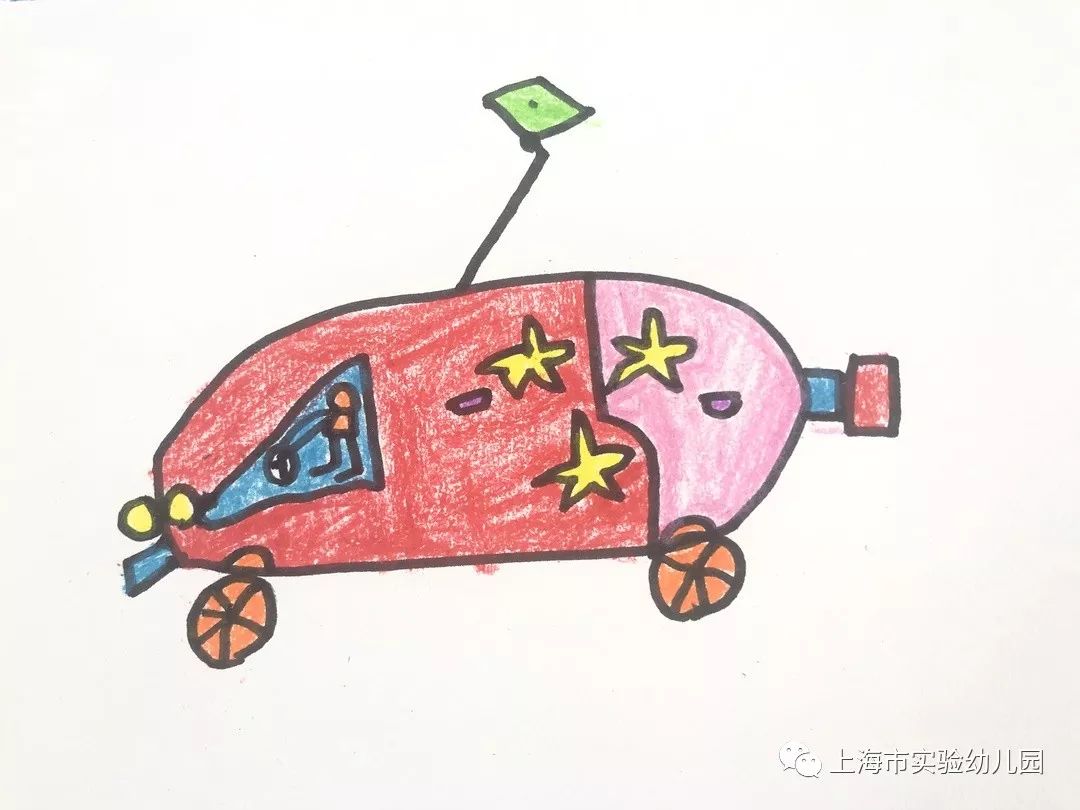 幼儿园画汽车发展史图片