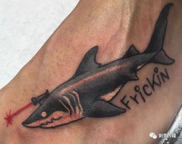 海洋霸主,鲨鱼纹身._软骨
