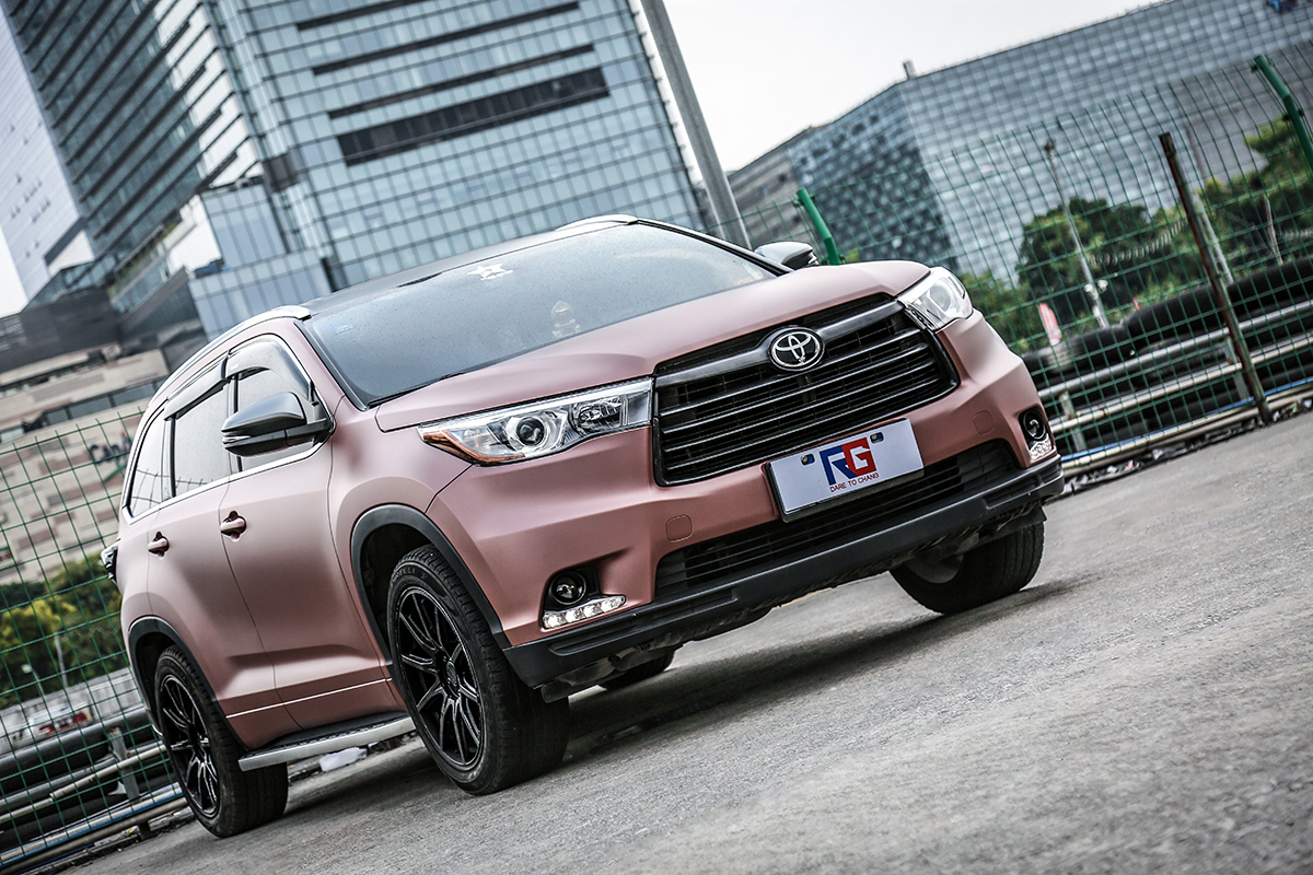 丰田汉兰达车身改色rg瑞集改色膜广州总店出品