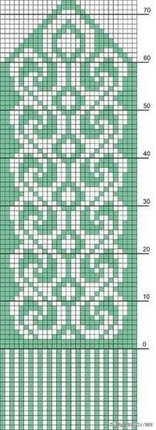 针织图解28个提花图案织毛衣或者手套等都可以