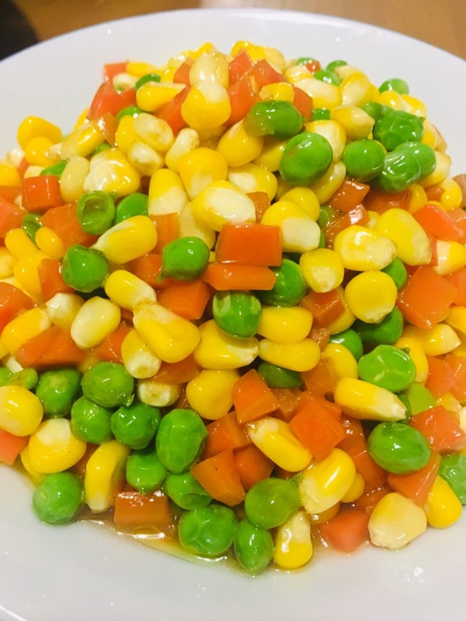 三分钟速成,玉米什锦清新小菜