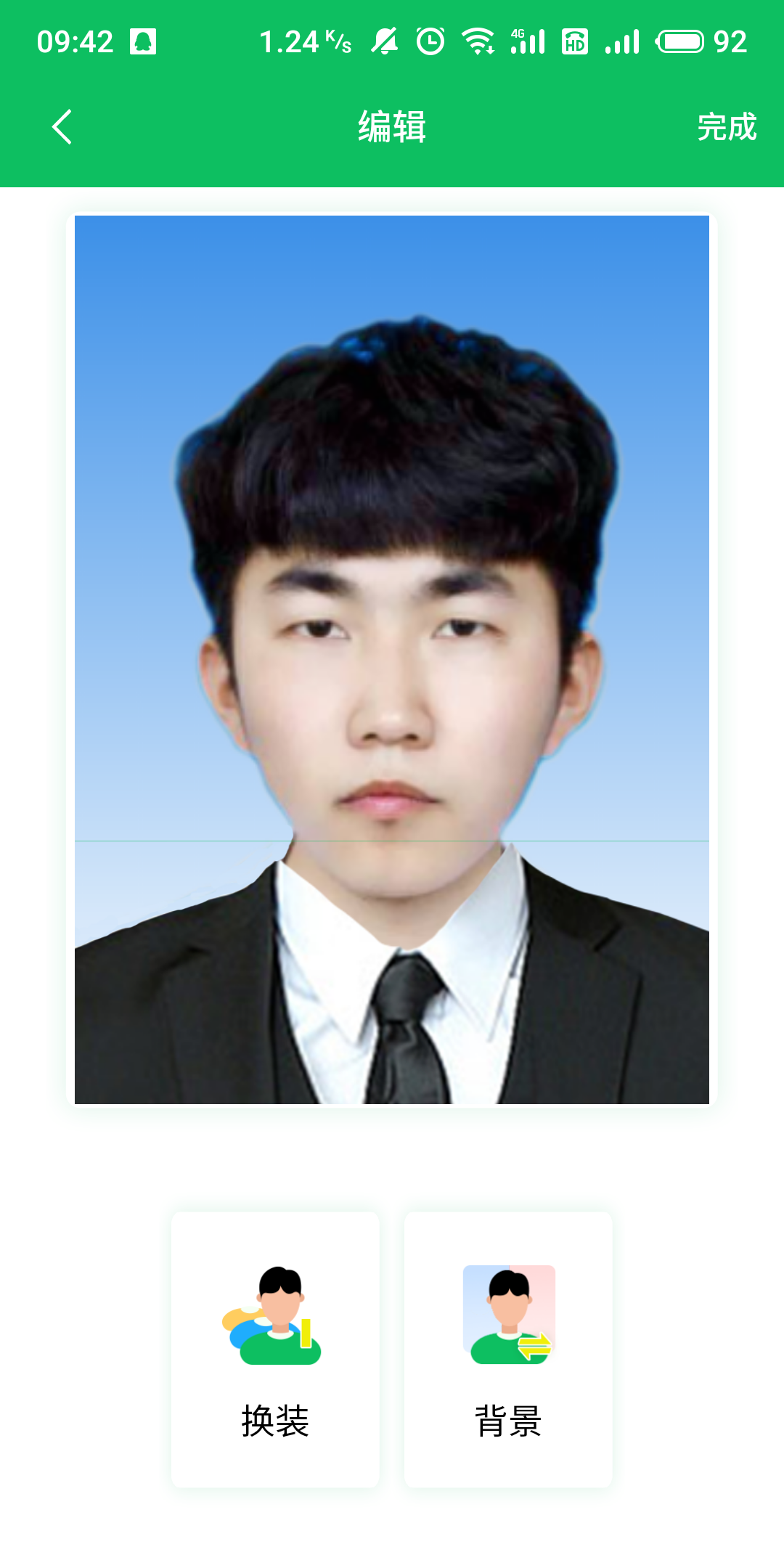 手机如何拍摄电子版证件照_照片