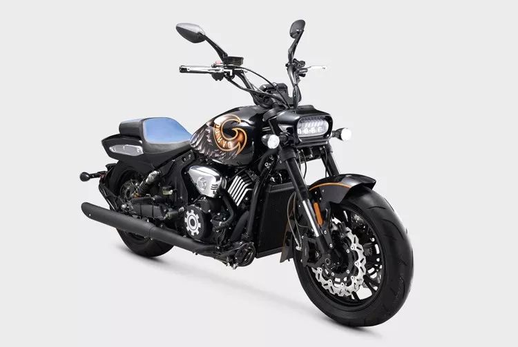 52800元,摩瑞发布新款900cc v双缸巡航车型火龙骑士
