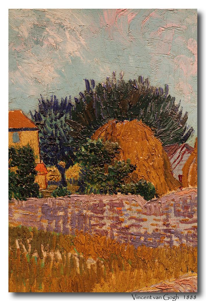 梵高油画技法研究普罗旺斯阿尔的农屋