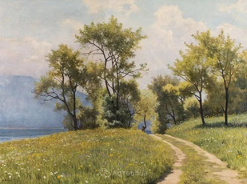 奥地利艺术家oswaldgrill风景油画作品赏析