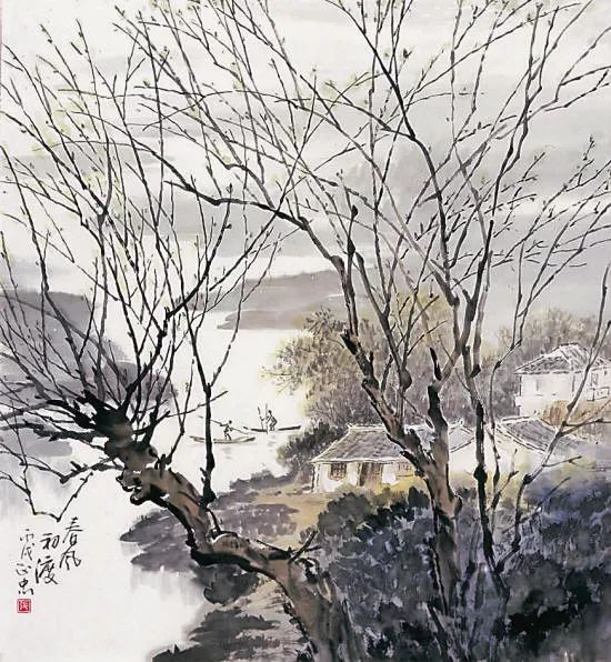 张正忠国画作品田园风光