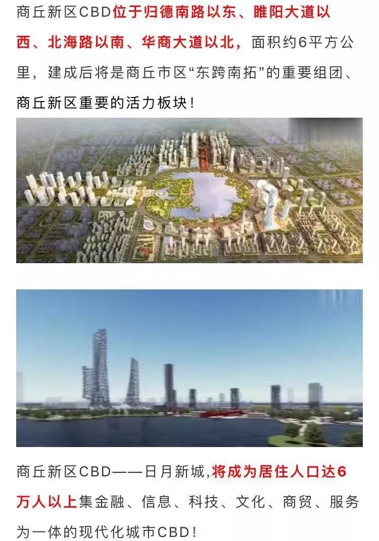 重磅商丘新区cbd高清规划大片曝光豫东因为人民将身价暴涨