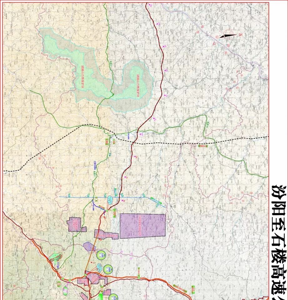 山西汾石高速规划图图片