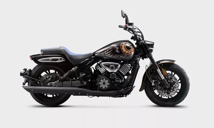 52800元,摩瑞发布新款900cc v双缸巡航车型火龙骑士