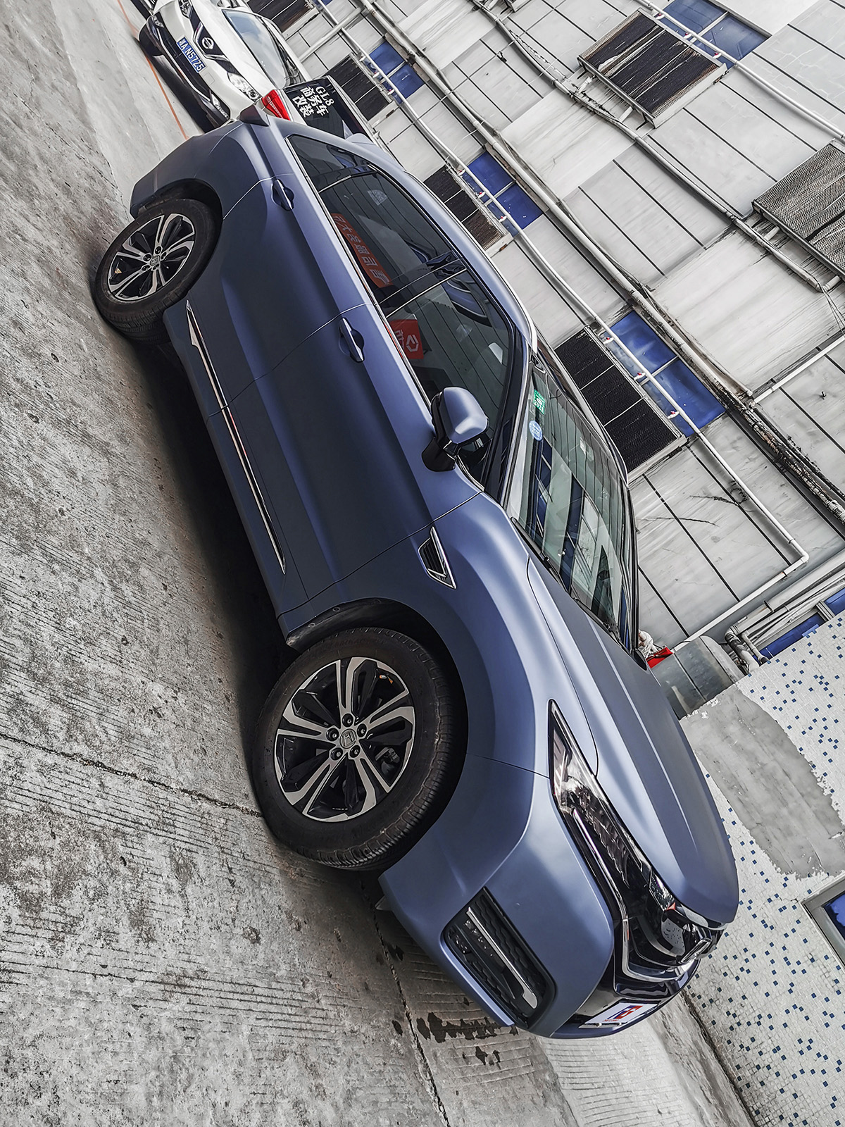 本田urv车身改色钛金格调灰rg瑞集改色膜广州总店出品