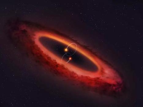 行星可以有漂亮的星环恒星有吗这个恒星的星环比太阳系还大