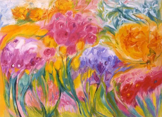 人物色彩梦幻的唯美主义者著名画家郑兰美作品赏析