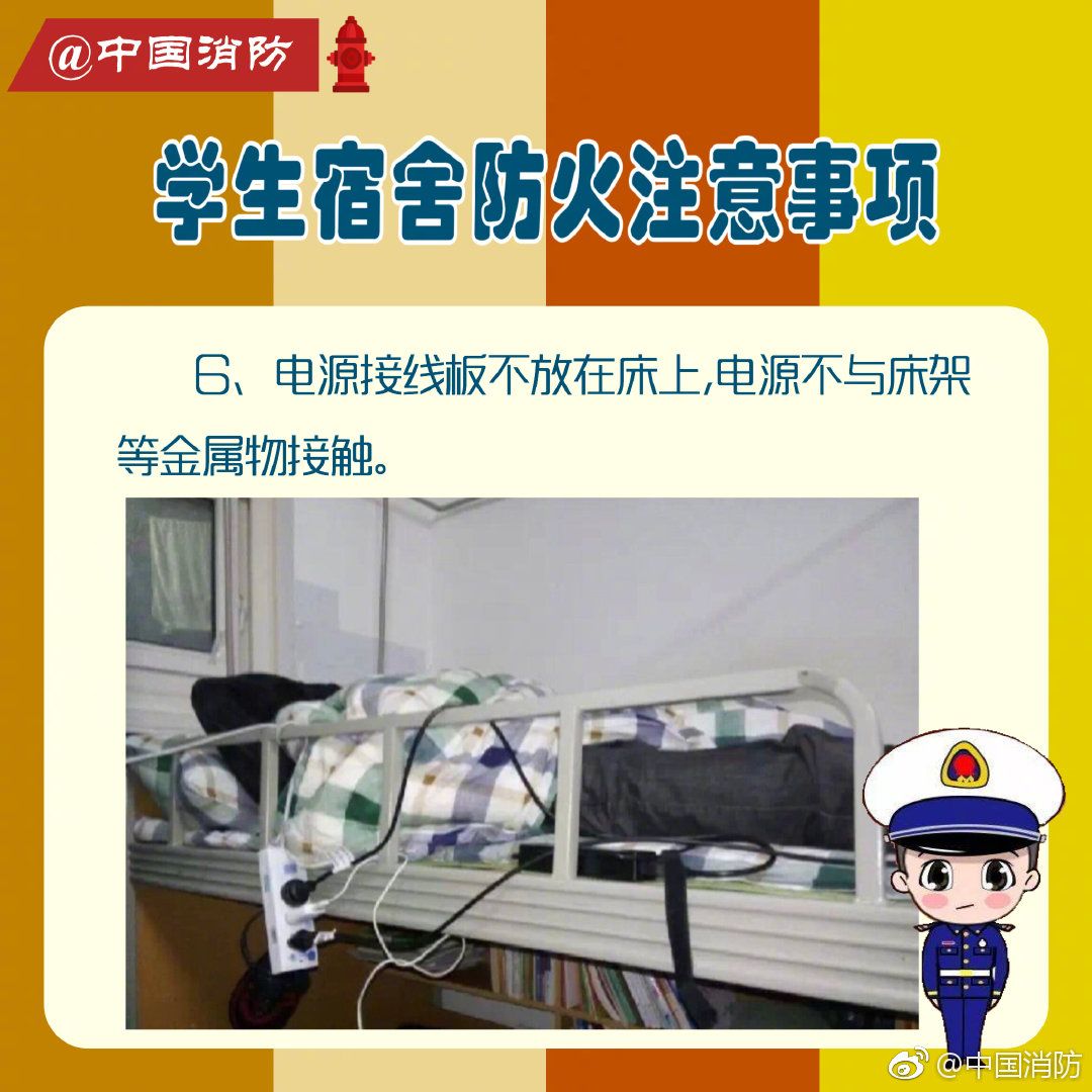 场所宿舍是学生居住以及学习的地方宿舍消防安全小贴士一旦发生意外