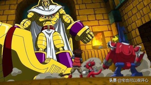 强壮的法老兽~02 尼菲迪兽(装甲体)作为迪路兽装甲进化的数码兽,大家