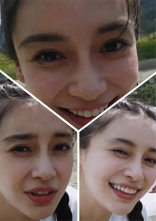 原创baby怼脸自拍忘修图,和电视上的相差甚远,眼角纹暴露了年龄