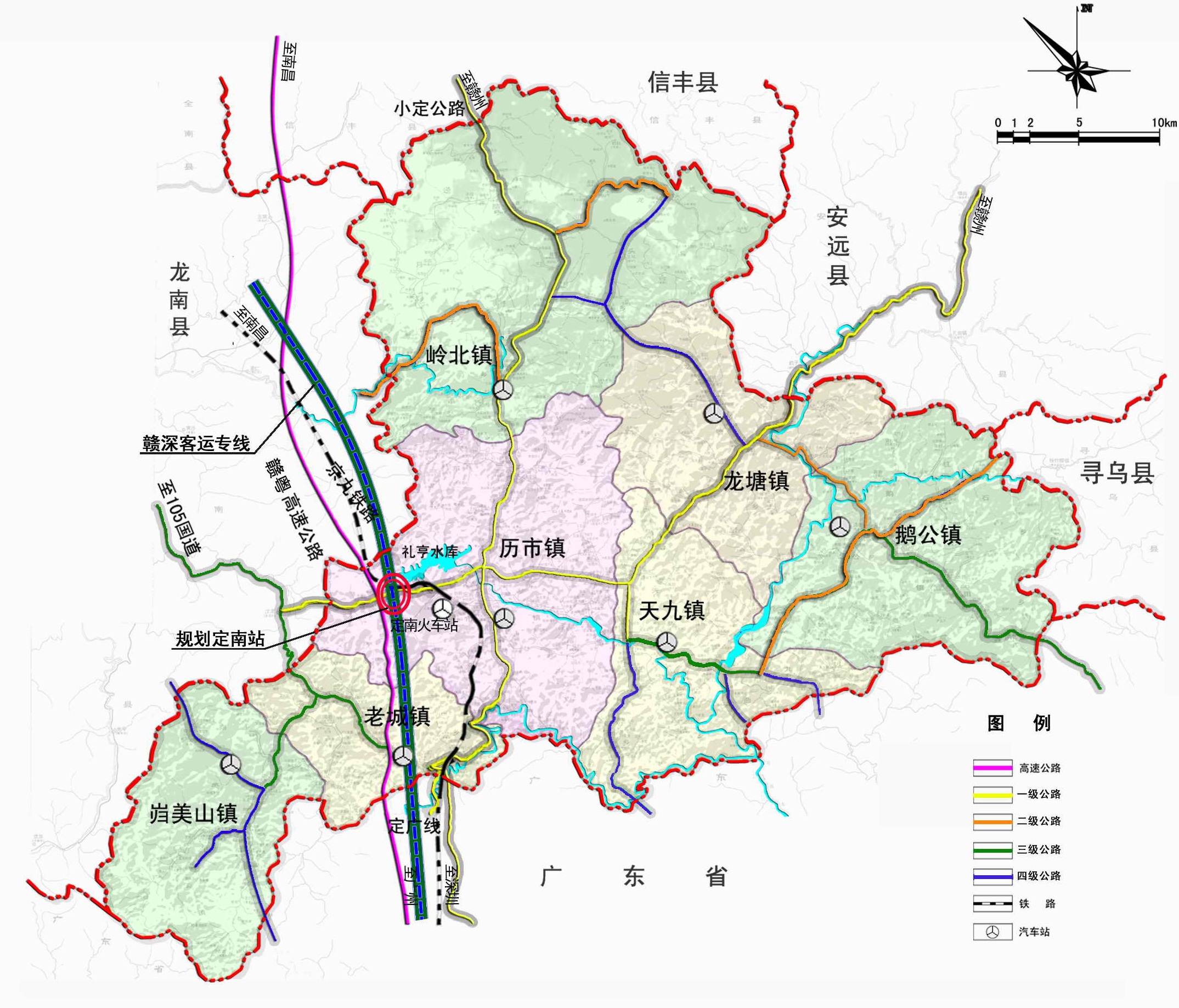 定南县交通规划图片