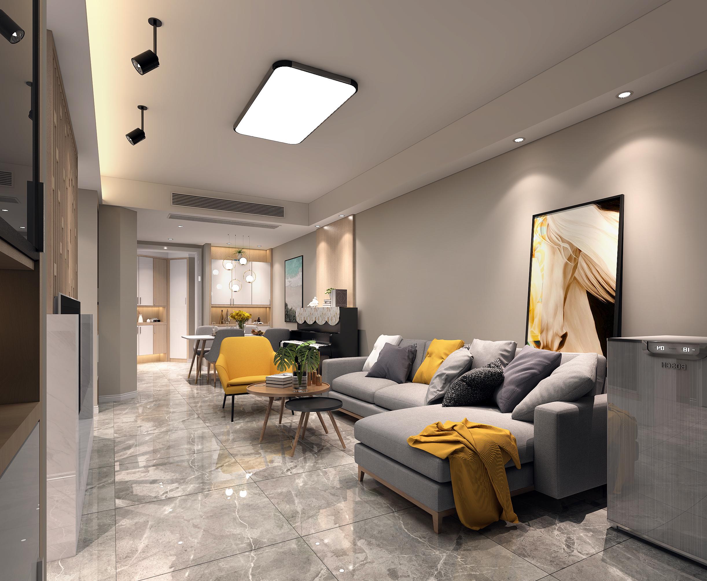 武汉金沙泊岸97㎡原木轻奢风宽景阳台藏纳每一帧风景