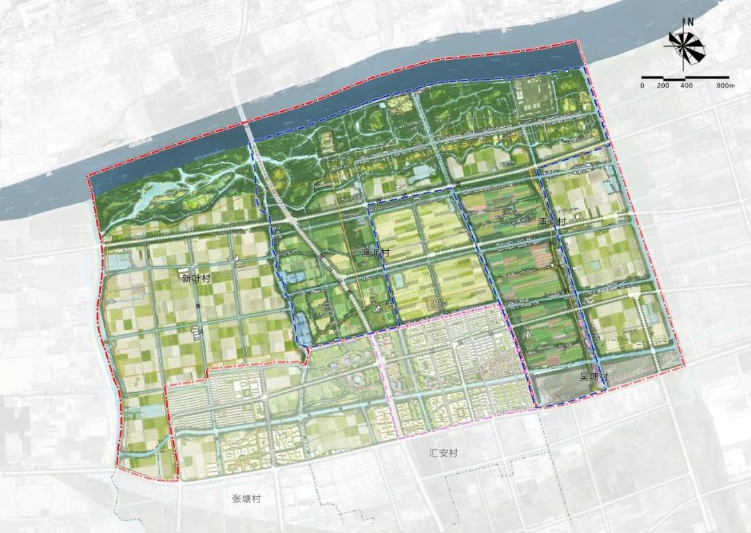 郊野公园规划平面图二,概念规划庄行郊野公园围绕农艺型主题定位,落实