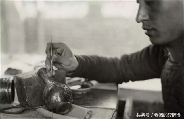 老照片上的历史之1920年老北京的手艺人