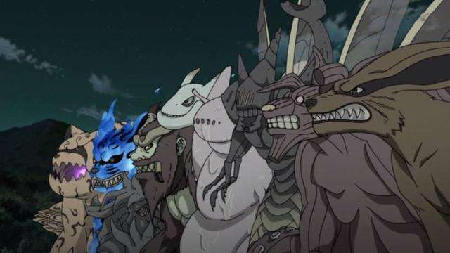 一只是四尾孙悟空,他直接打败人柱力老紫,抓住了四尾