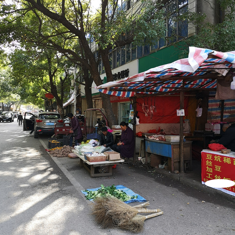 武汉东湖高新区豹澥桥北路占道经营——景观图