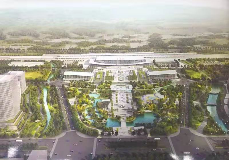 焦作西高铁新城暨博爱高铁站前广场工程开工 快来看看吧