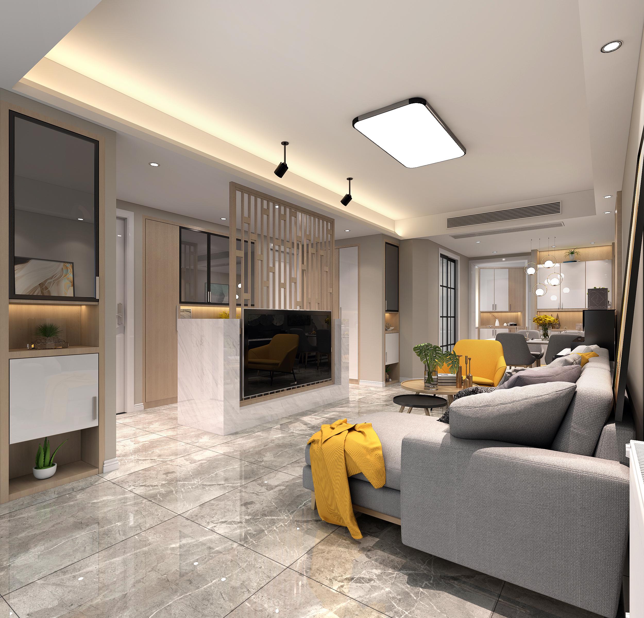 武汉金沙泊岸97㎡原木轻奢风宽景阳台藏纳每一帧风景