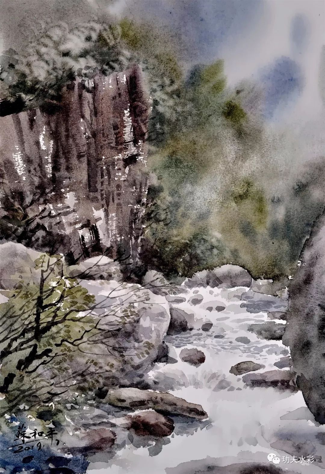 2019感知与体味|苏和平水彩画中的崂山