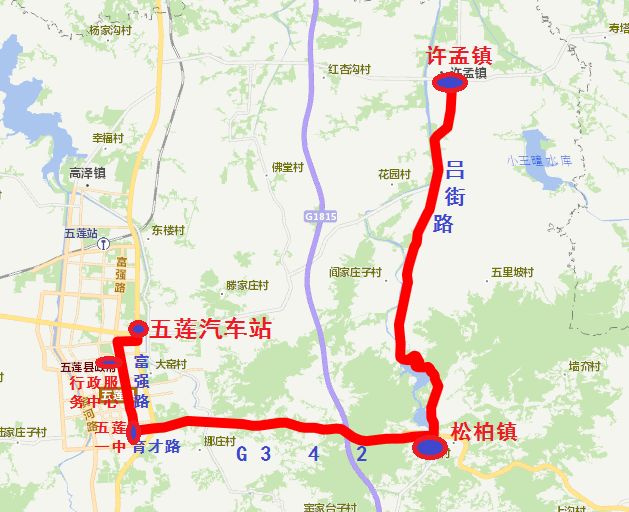 五蓮最新城鄉公交線路圖出爐!含發車時間表!