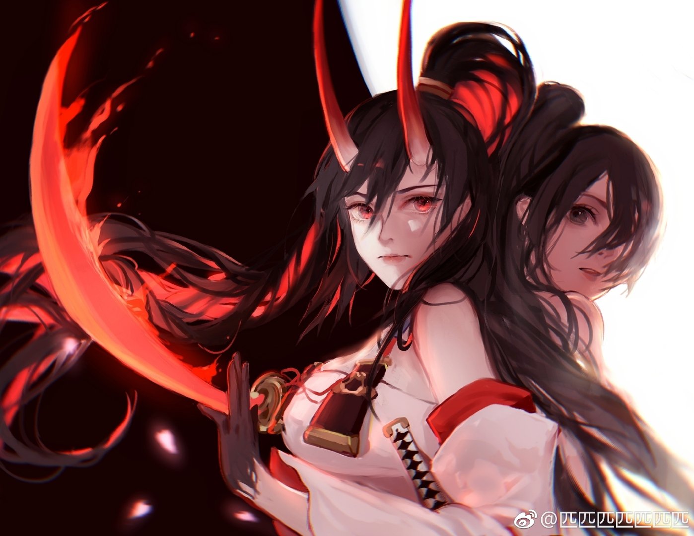 原创阴阳师sp鬼切成女装大佬美人痣太诱人这是幼年赤刀吧