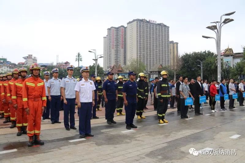西双版纳州委常委副州长傅希出席全州119消防日主题宣传活动