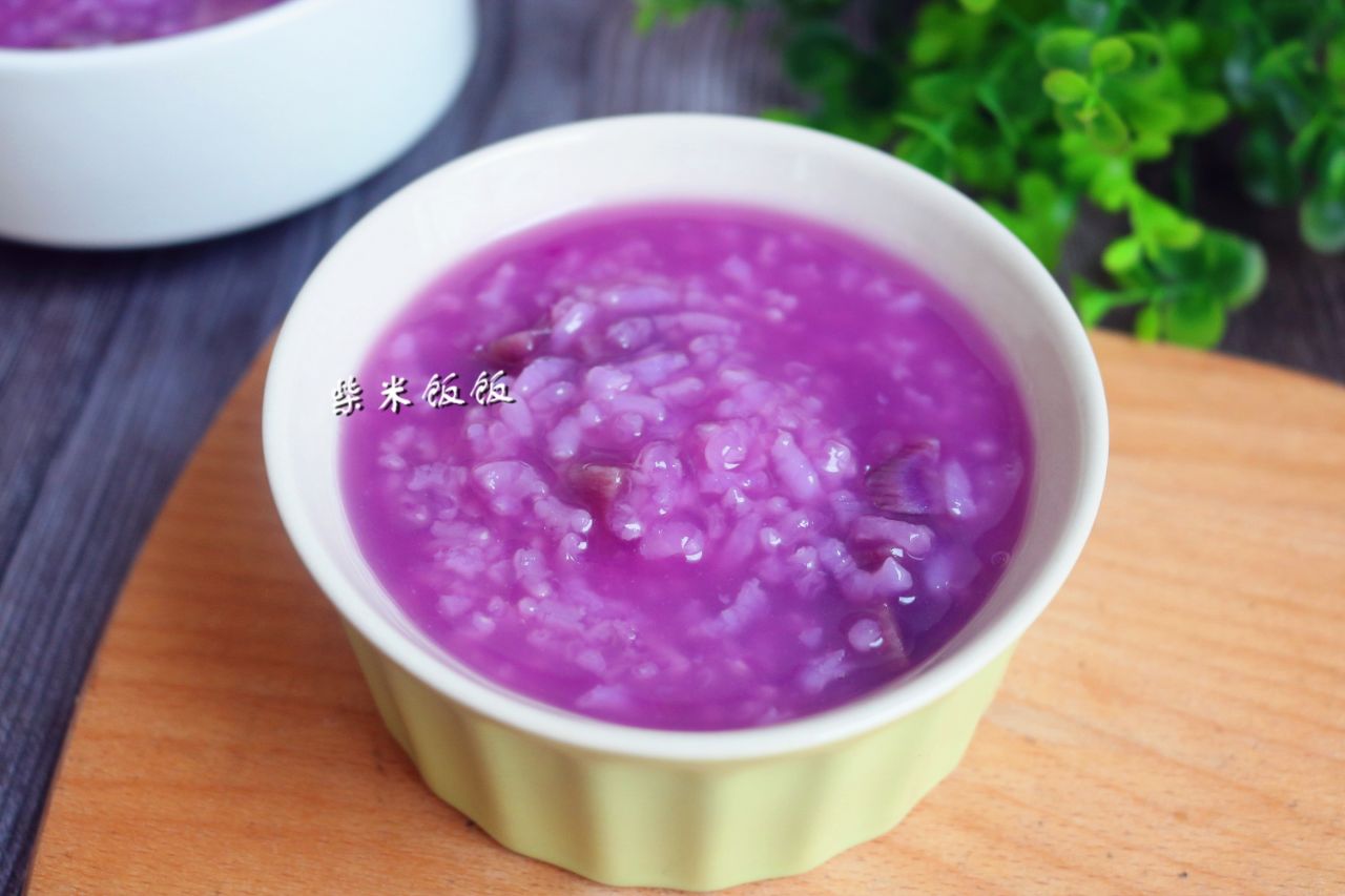 紫薯粥 真实图片