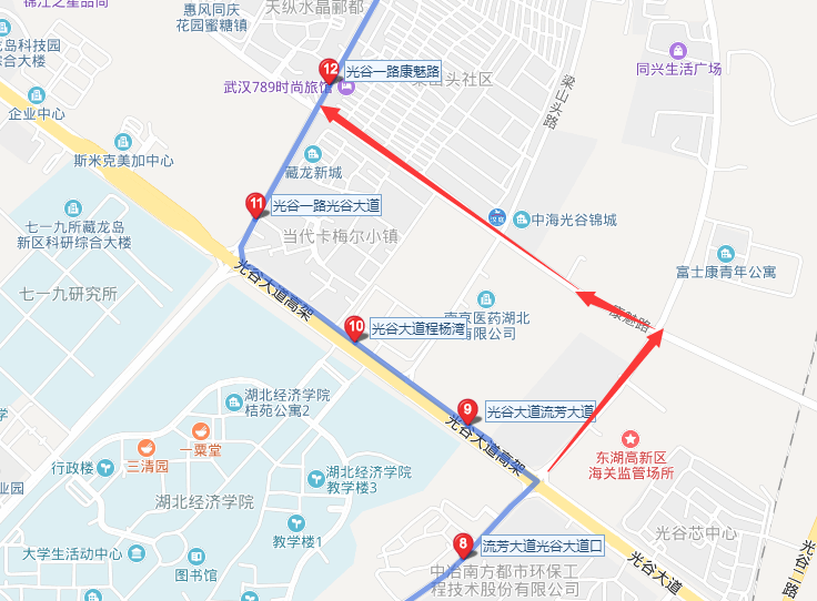 11月19日起,调整武汉公交785路运营走向