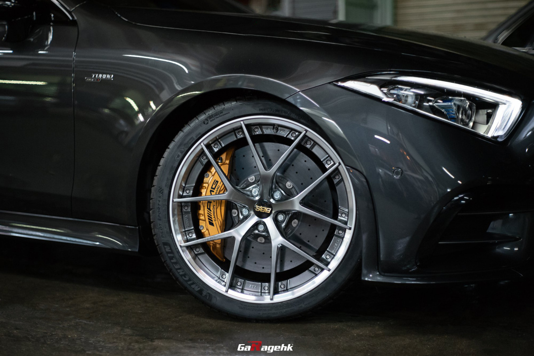 恰到好处的"地表最强"!奔驰c257 cls300改装amg碳陶刹车套件