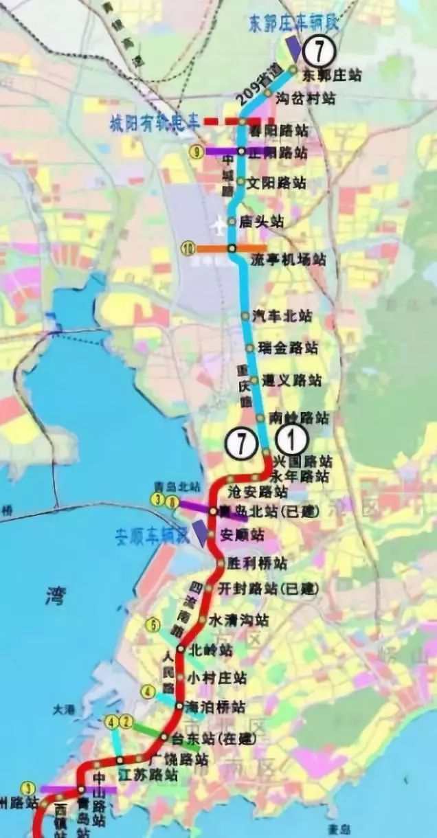 7条线路拟调整青岛地铁线未来五年要这样变