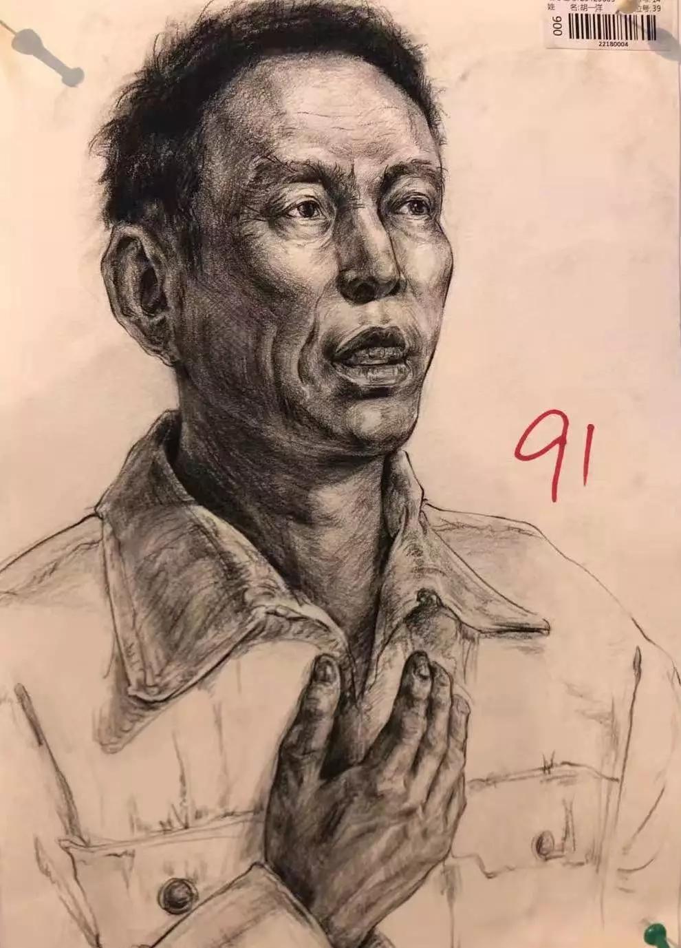 麦高画室小联考部分高分卷欣赏!_素描