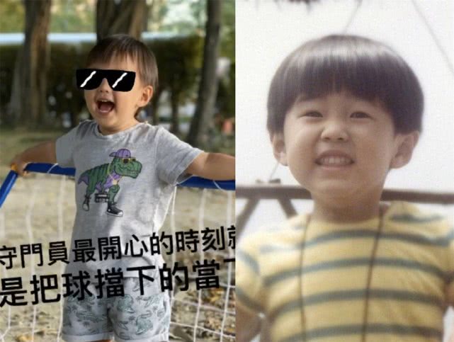 小周周正脸照片终于曝光,五官几乎和周杰伦小时候一模一样