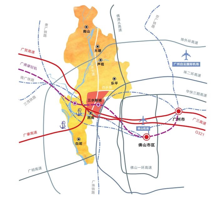 一文带你了解潜力堪比珠江新城的三水新城发展如何?