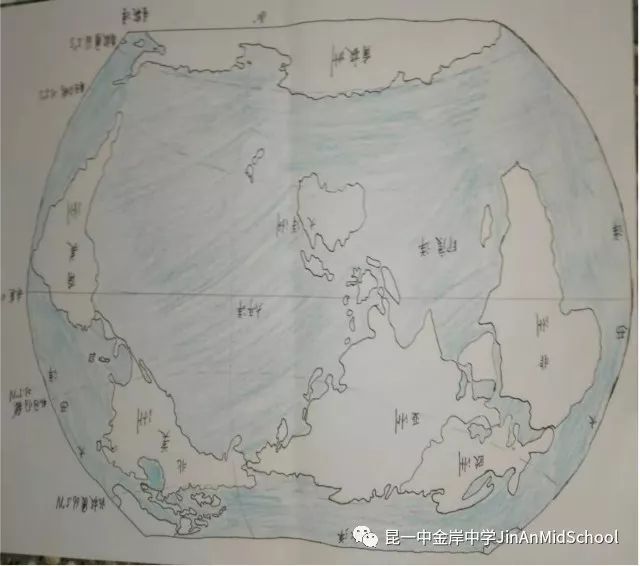 培养发散思维提高学习兴趣昆一中金岸中学初中地理组举办图说世界手绘